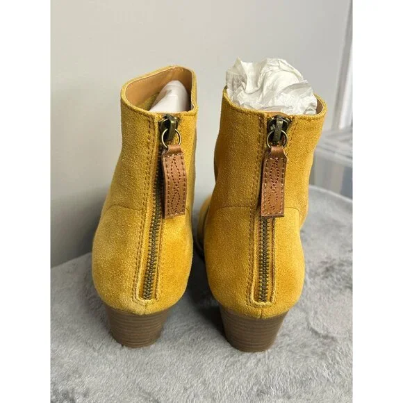 Dingo Women's Klanton Mustard Suede Ankle Boot DI 112 size 9 - Picture 2 of 6